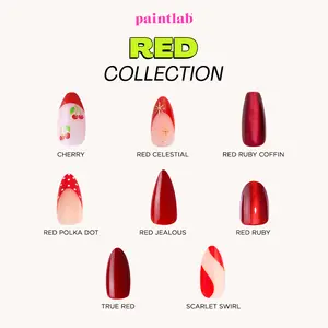 Red Press On Collection