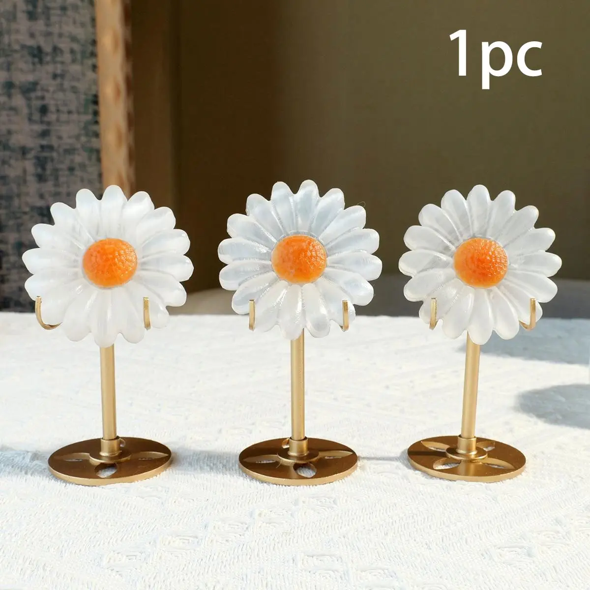 Natural Selenite Sunflower Design Ornament, Creative Desktop Decoration, Home Decor Ideal Gift Choice for Holiday, Fruit, Decorative, Flower Design Decorations