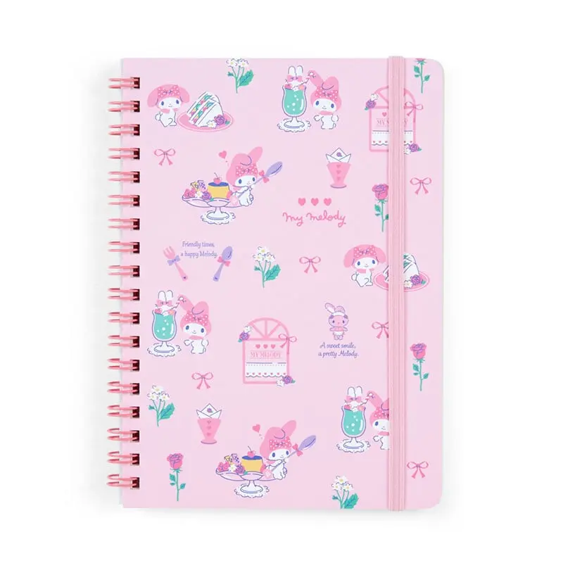 Sanrio My Melody Lined Notebook, 60 Sheets, with Elastic Closure Sanrio My Melody Lined Notebook, 60 Sheets, with Elastic Closure
