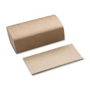 212 MAIN Natural Interfolded Deep Emboss Recycled Multifold Towels, 9.2in x 9.1in, 250 Sheets per Pack, 4000 Sheets per Case, Hands-Free Napkin for Household Use
