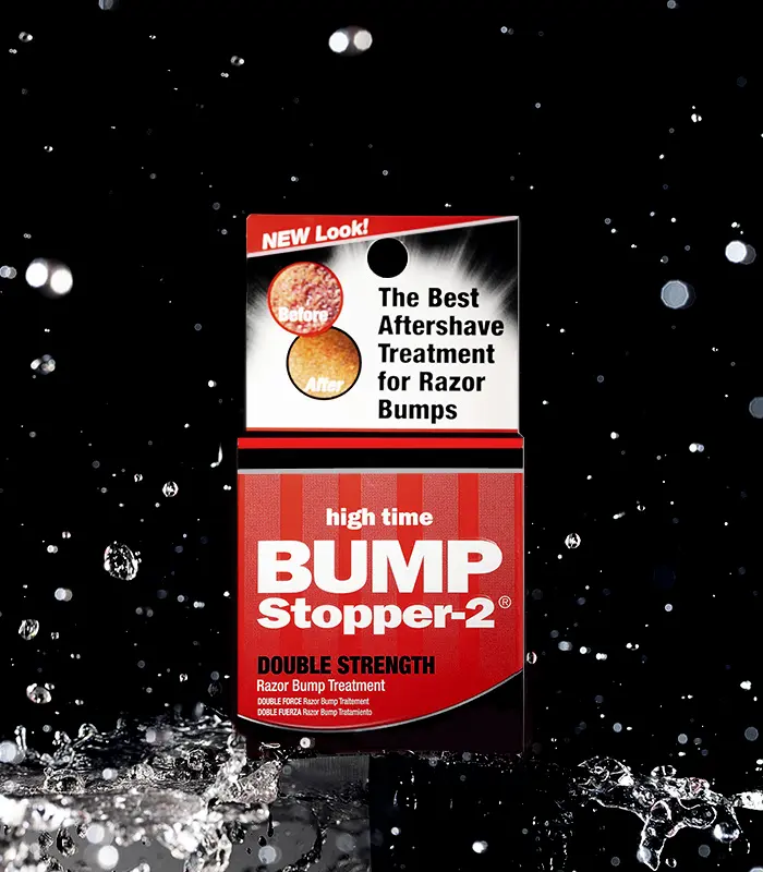 BUMP STOPPER 2 Double Strength Anti Razor Burn Shaving Foam & Aftershave for Men (US) - Smooth, Relieves Razor Burn, Eliminates Ingrown Hairs, Blends Well, 24-Month Shelf Life