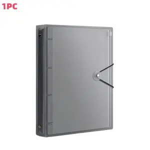 Zipper binder for important document storage, file bag for birth certificate protective cover, waterproof finishing bag, I Go Missing binder for home security, document receipt filing book