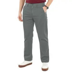 Men's Cotton Stretch Chino Pants For Casual Wear With Regular Fit