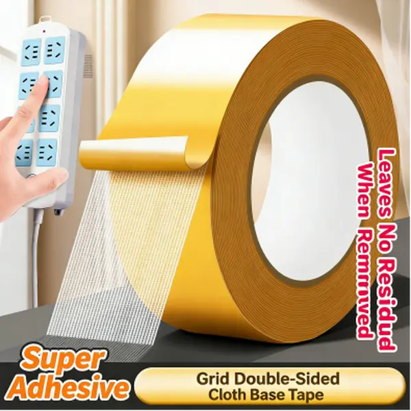 【Buy 1 Get 1 Free】2in x 33ft Heavy-Duty Double-Sided Mounting Tape, Strong Adhesive, Waterproof & Removable, No Residue, Ideal for Home, School, Wood, Glass & Plastic