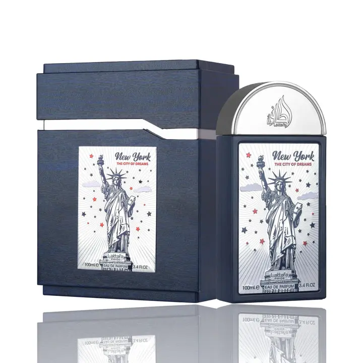 Lattafa Pride New York The City of Dreams EDP - 3.4fl.oz/100ml Aromatic Unisex Fragrance, Single Item EDP Liquid Colognes, Cedarwood, Patchouli, Base Notes, Fragrance Notes, Heart Notes