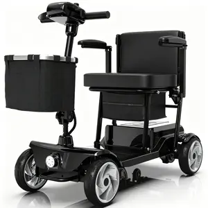 4 Wheel Mobility Scooter,Mobility Scooters for Seniors,Features a Maximum Range of up to 15 Miles,Equipped with Charger/Storage Basket/Keys