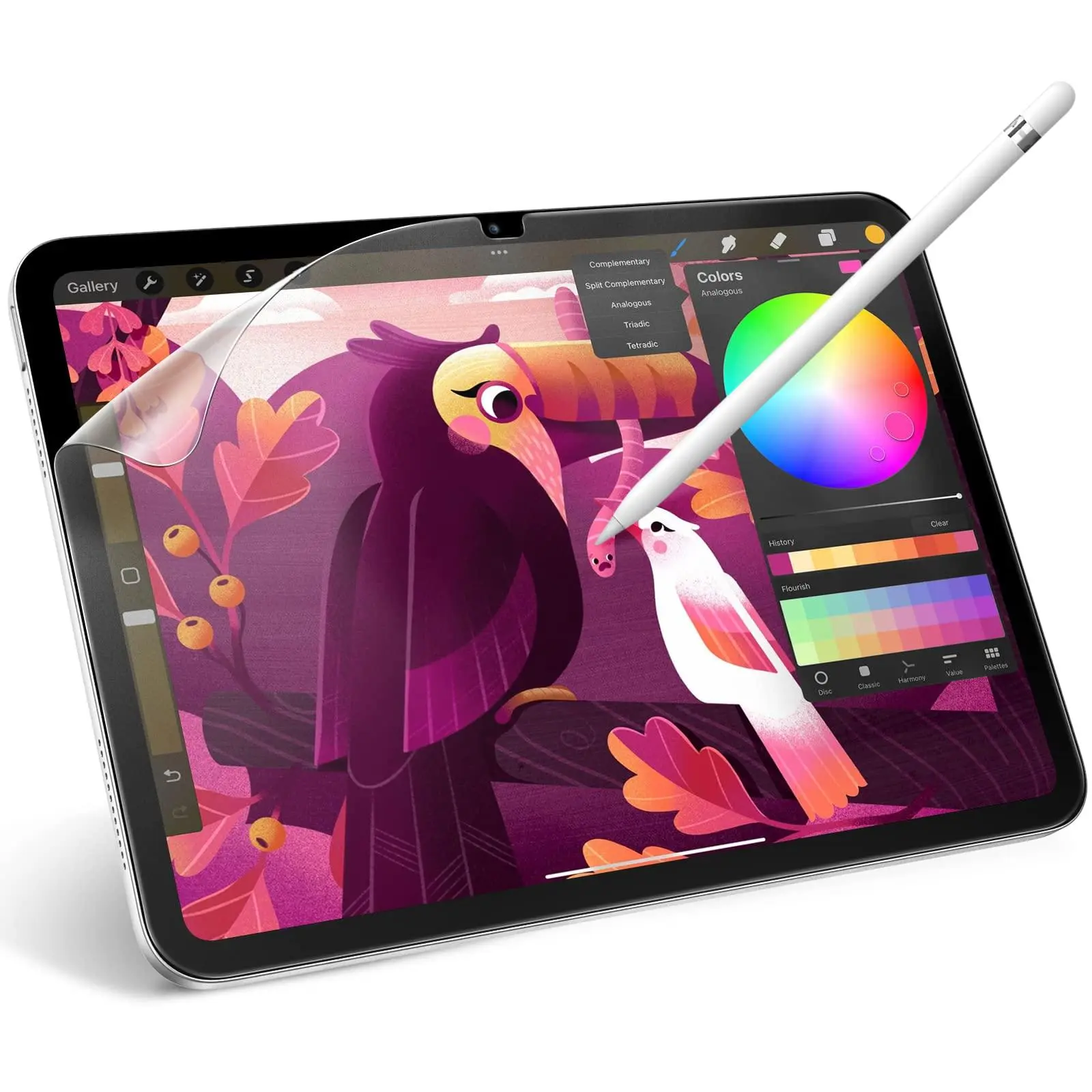 JETech Paper Screen Protector for iPad (A16) 11th/10th Generation (2025/2022), Anti-Glare, Matte PET Film for Drawing