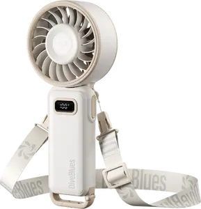 Diveblues Portable Handheld Turbo Fan, 100 Gear Wind, Battery Operated, Up to 15 Working Hours, 5 IN 1 Hand Fan with Air Turbo Tech Cooling Fan for Outdoor Activities, Travel, Working High Speed Fan Strong Airflow Fan