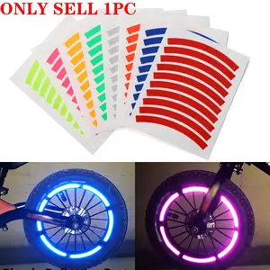 10 Glow-In-The-Dark Reflective Neon Stickers, Ultimate Cycling Protection Set, Bike Armor, Helmet, Lamp Mount, Durable Night Riding Safety