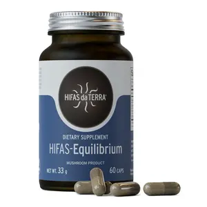 HIFAS DA TERRA HIFAS-Equilibrium - Mushroom Supplement, Lions Mane Mushroom Complex with Cordyceps, Nootropic Adaptogenic for Adults for Mental Clarity, Energy, & Cognitive Performance - 60 Capsules