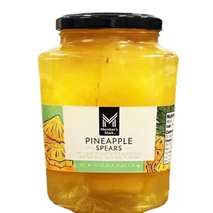 Pineapple Spears in Coconut Water, 42 oz.