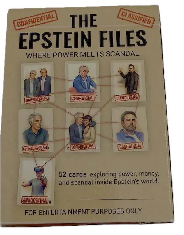The Epstein Files Conspiracy Playing Card Deck Featuring Real Names from Flight Logs Court Filings for Fans of Power Scandal Political Intrigue 52 Custom Cards with Premium Full Color Print