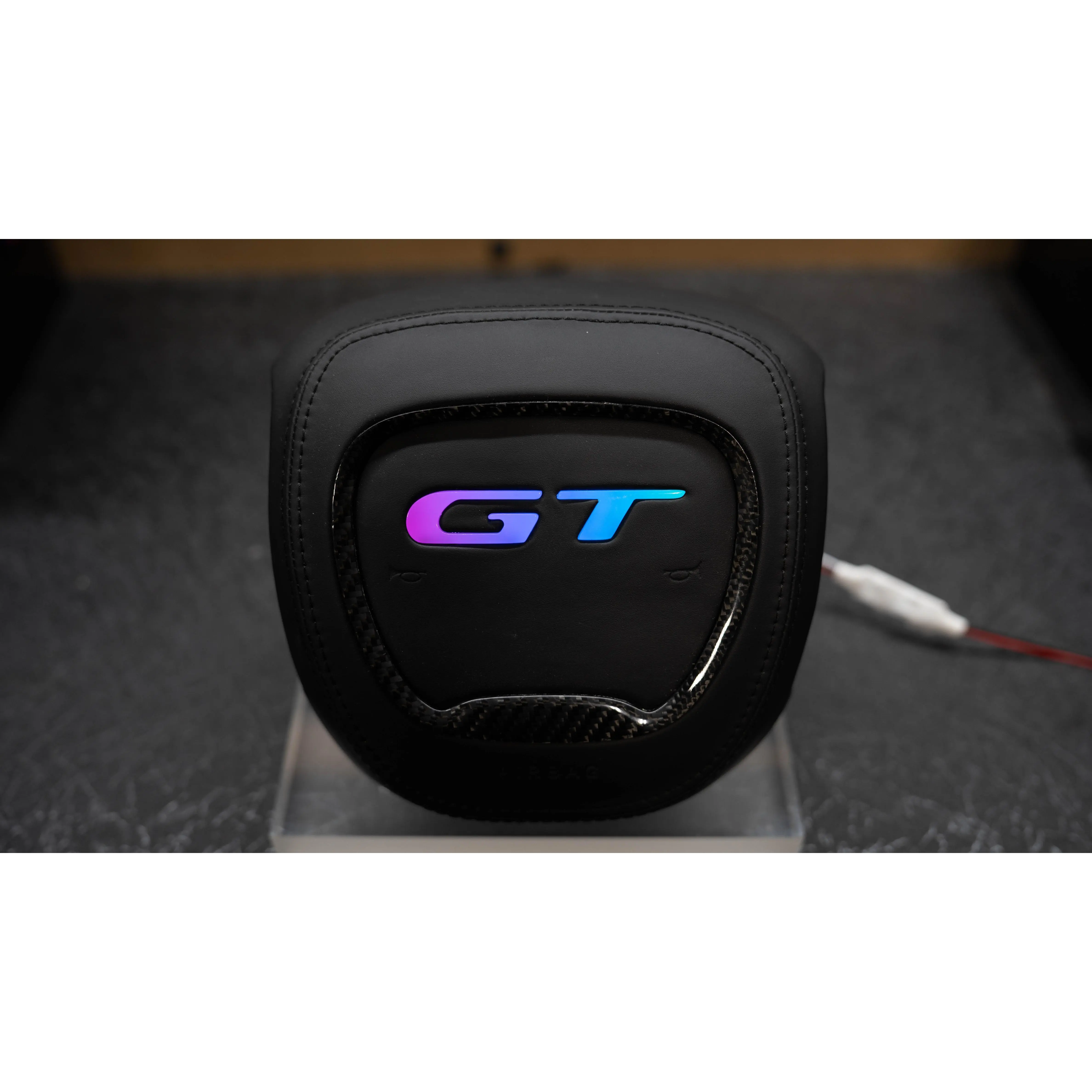 Habibis Carbon RGB Carbon Fiber Steering Wheel Airbag Cover - Custom Auto Accessory for All Dodge GT Charger Models, Enhances Steering Wheel, Boosts Safety and Functionality, Subtle Performance Look