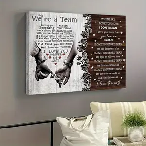 Wooden With Frame Personalized Couple Canvas, I Love You Couple Gift, Meeting You Was Fate Canvas, Gift For Lover Birthday Anniversary Couple Lover Canvas
