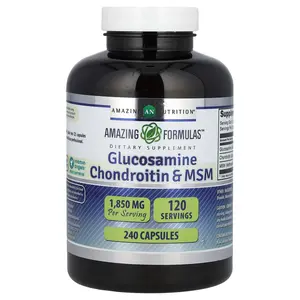 Amazing Nutrition Glucosamine Chondroitin & MSM, 240 Capsules