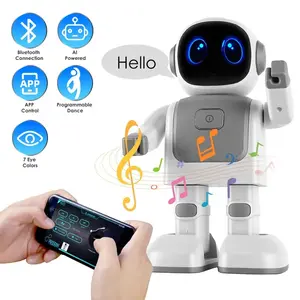AI Dancing Robot Toy for Kids - Smart Interactive Learning Device with Rechargeable Battery, Wireless Music, Programmable Moves, Voice Assistant