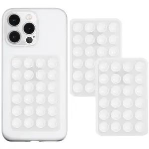 2PCS Case Mount Adhesive Phone Accessory for Smartphones Hands-Free Mirror Shower Phone Holder