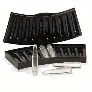 Summer Pool Party Ice Cube Mold Easy Release Buckle Three-dimensional Bullet Ice Tray- Perfect for Making Ice, Bullet Ice Cubes, Ice Boxes, and Decor - Ideal for Birthdays and Parties