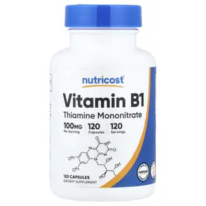 Nutricost Vitamin B1, 100 mg, 120 Capsules