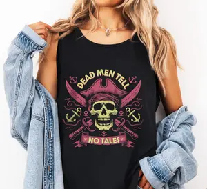 [SALE 50% FOR A LIMITED TIME] Pirates of the Caribbean Tank Top, Dead Men Tell No Tales Unisex Shirt for Disney Vacation, Beach Apparel, Summer Sleeveless Tee, Disneyland1
