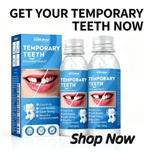 Dental Restoration Kit, Temporary Tooth Replacement Kit, Moldable Dental Gel Dentures, Providing Immediate And Confident Smiles, Denture Fillers, Suitable For Halloween horror-themed Party Makeup