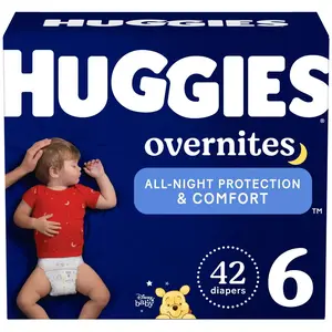 Huggies Disposable Overnight Diapers - Size 6 - 42ct