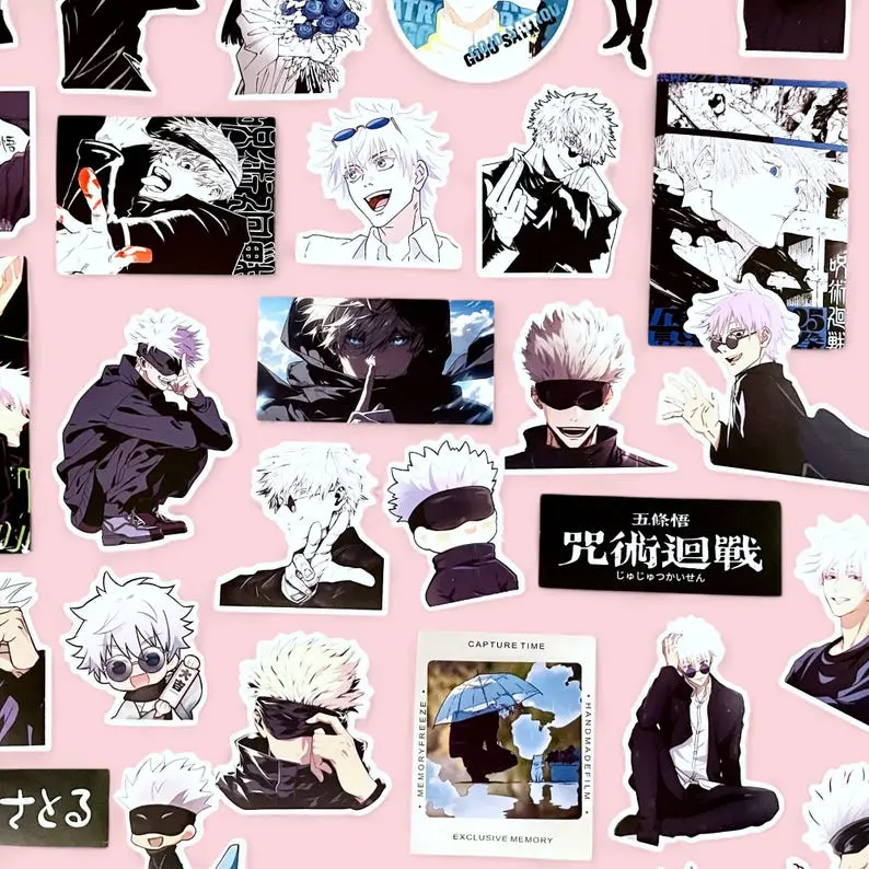 (100% in stock)Juj..utsu G0jo Sorcerer Stickers 3in