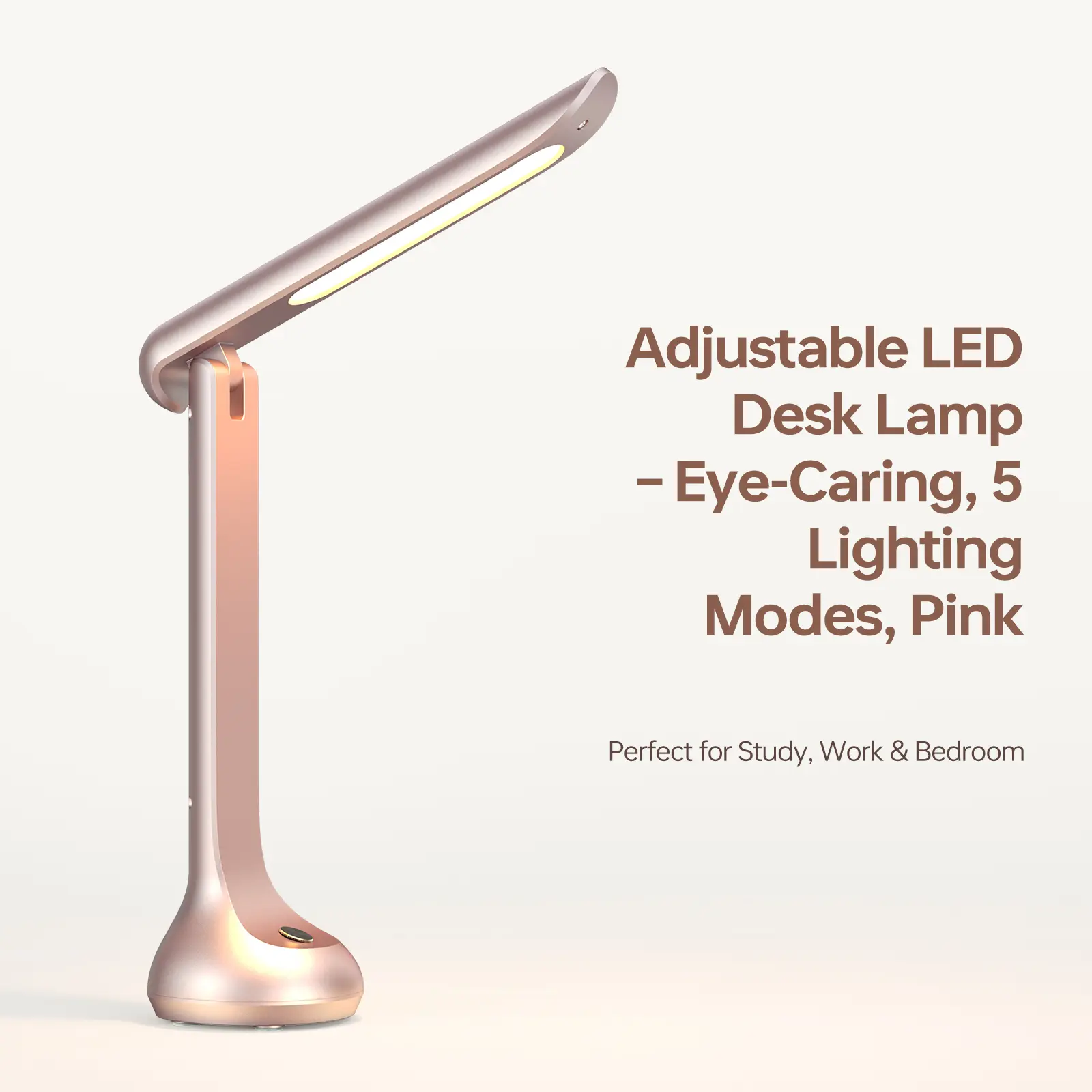 Modern Touch Control Bedside Lamp with 3-Level Dimmable Brightness and Built-in USB Port. Easily adjust the light for reading, relaxing, or sleeping. A perfect combination of stylish design, cozy atmosphere, convenience and practicality.
