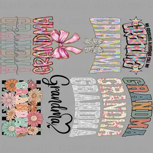 Grandma Colorful - 30x24 - PREMADE GANG SHEET