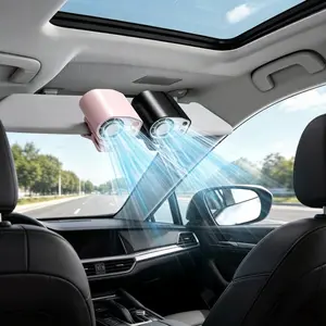 【Father's Day Gift】Car Accessories JOYTUTUS 2026 Semiconductor Cooling Car Clip On Fan - 360° Rotation, 100 Speeds Adjustable, LED Display, USB Rechargeable, Wide Clamp, 16℃ Semi-Cooling, 20Hr 3000mAh Battery, Car Fan Car Accessories DealsforYouDays