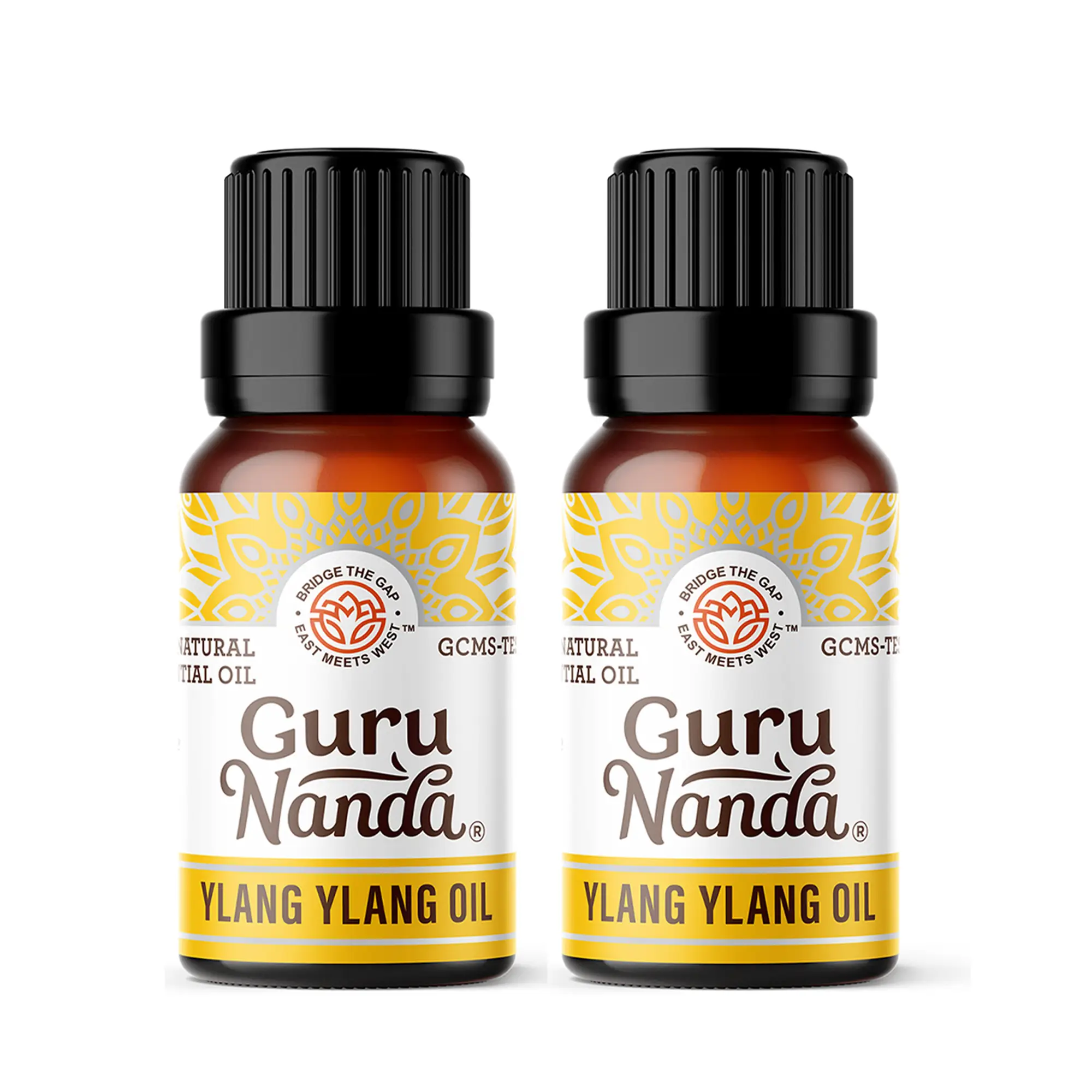 GuruNanda Ylang Ylang Essential Oil (10ml each) - Pure, Natural and Undiluted Diffuser Oil for Aromatherapy, Massages & DIY Recipes - 2 Pack