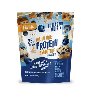 Blueberry Muffin Protein Smoothie