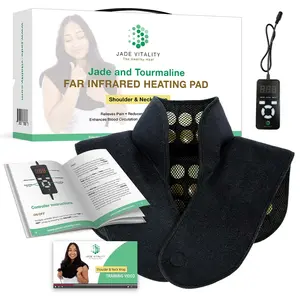 Far Infrared Heating Neck and Shoulder Wrap With Jade/Tourmaline Negative Ions