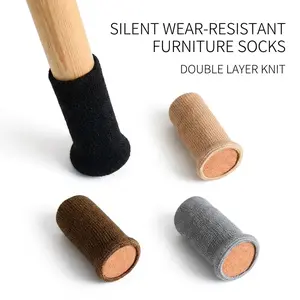 8pcs Chair Leg Covers with Thick Felt Bottom, Soft felt material prevents scratches on hard floors