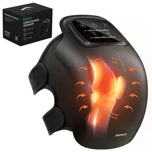 Cordless 3-IN-1 Heated Knee Massager with LED Touch Screen 3 Vibration Modes & 3 Heating Levels Ergonomic Design for Comfortable Relaxation Ideal Mother's Day Gift for Parents Adjustable Settings