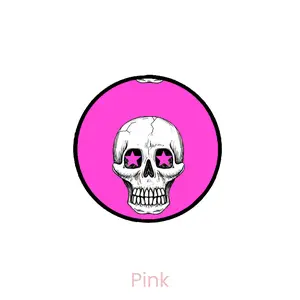 abbyrose Skulls & Stars Adhesive Phone Grip Black Pink