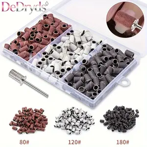 Nail Drill Sanding Bands, Nail Drill Bits Sanding Bands Coarse Fine #80#120#180 Grit for Electric Nail Drill Machine, Manicure & Pedicure Tools, Nail Art Accessories, Pedicure Kit