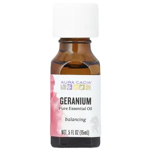 Aura Cacia Pure Essential Oil, Geranium, 0.5 fl oz (15 ml)