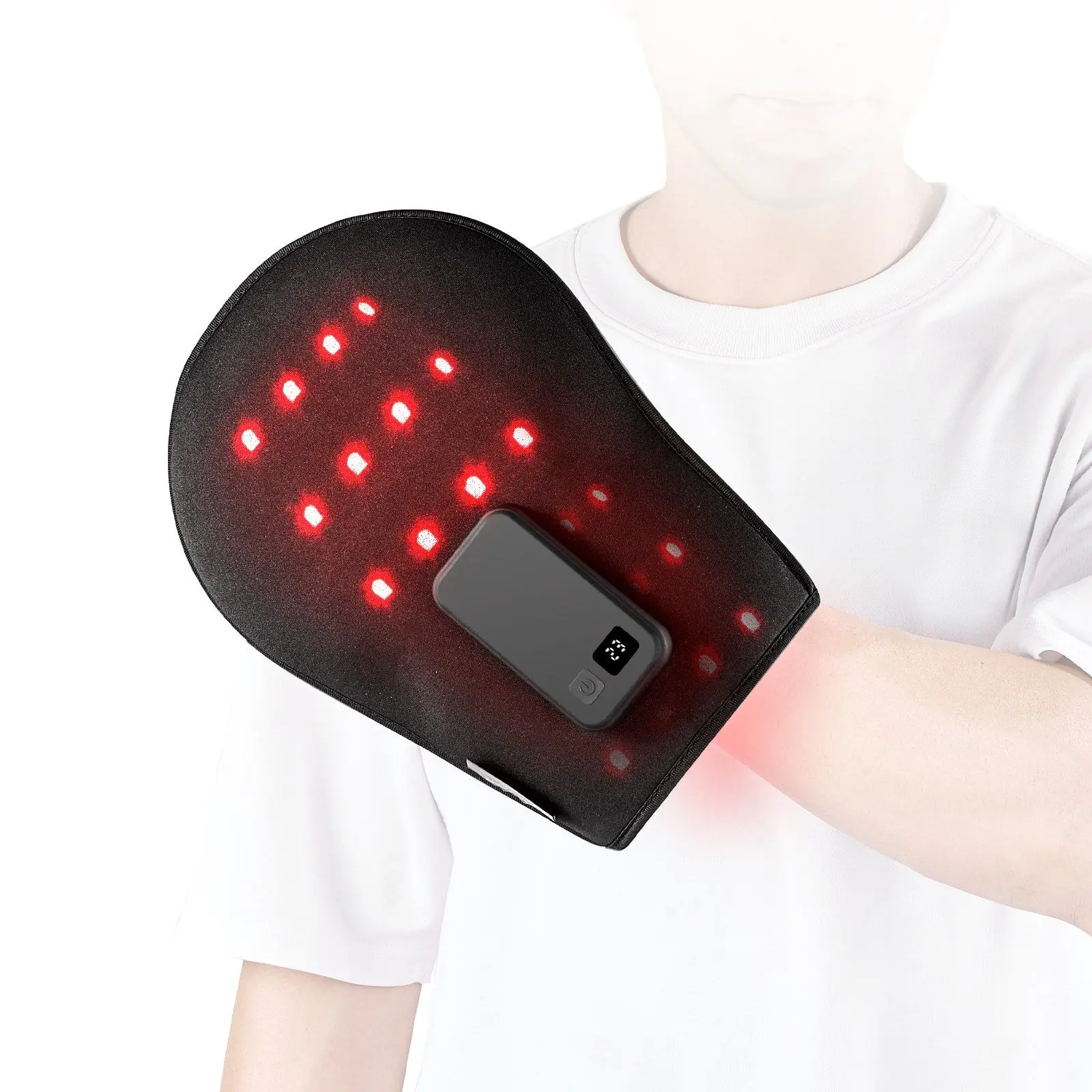 VEVOR Red Light Therapy Glove with 660nm & 850nm LED Lights, Rechargeable Wireless Design, Timer Function for Hand Muscle Relaxation & Numbness Relief (Hand Tools Accessory), Hand Numbness