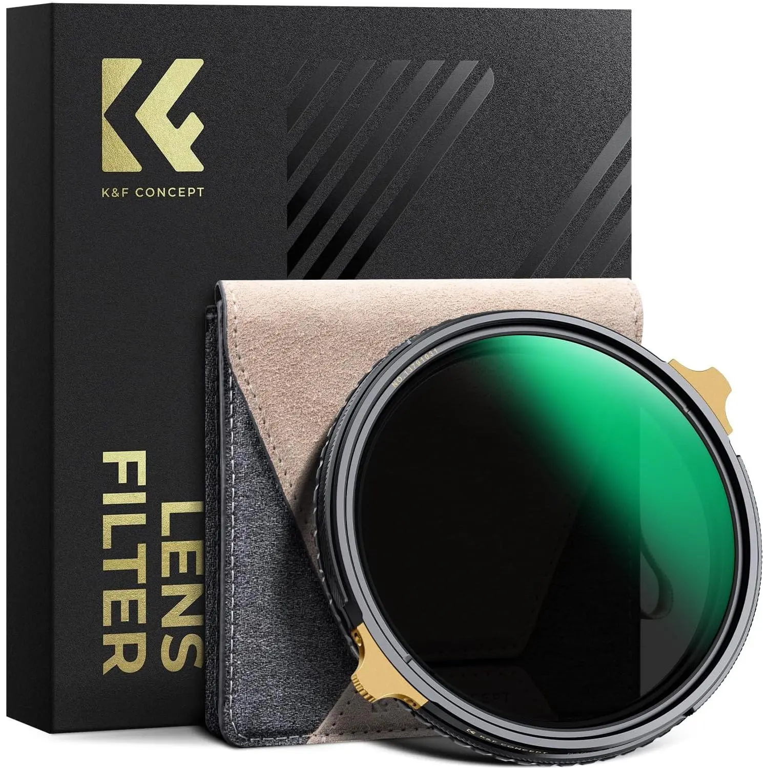 K&F CONCEPT 62mm Variable ND2-32 Lens Filter & Circular Polarizing Filter 2-in-1 for Camera Lens, Waterproof Scratch Resistant 36 Multi-Coated Lens Filter (Nano-X PRO Series)