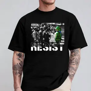 [Resist] Protest Portland Frog Shirt, Anti Fascism Hoodie, Fuk Ice Tee, Activist T-shirt