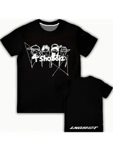 2026 New LNGSHOT Kpop Jay Park Same T-Shirt Summer Street Style Short-Sleeve Tee Men's Women's Trendy Hip Hop Crew Neck Top