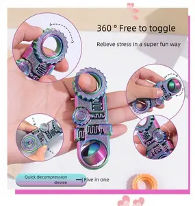 3Pcs  Expanded Sensory Fidget Star with Handle: Hypnotizing Visual & Satisfying SightSound Fidget Toy for All Ages - Endless Ways to Play  Deep Sensory Exploration