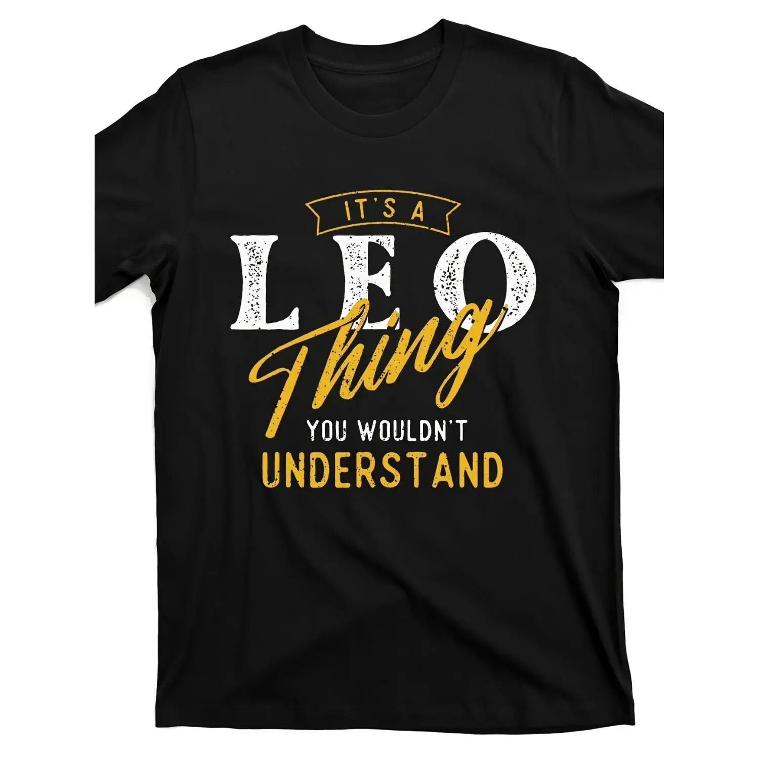 Men's Leo Zodiac Graphic T-Shirt | Casual Streetwear Short Sleeve Top in Comfortable Slim-Fit American Cotton, Shortsleeve, Tshirt, Menswear, Double Pleats