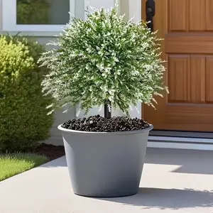 1 piece of artificial white lavender imitation tree with ground nails, artificial white lavender UV-resistant artificial shrub, suitable for indoor and outdoor decoration in summer and autumn, for homes, hotels, gardens, offices, weddings and vacation sce