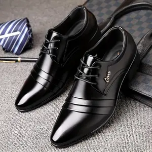 Men'S Vintage Derby Shoes - Non-Slip Rubber Sole, Formal & Casual Business Shoes, All-Season Formal & Everyday Use - Plus Size Available - Durable & Easy-Clean Synthetic Cover Upper, Outdoor Activities, Classic Design, Comfortable Fit, Offi