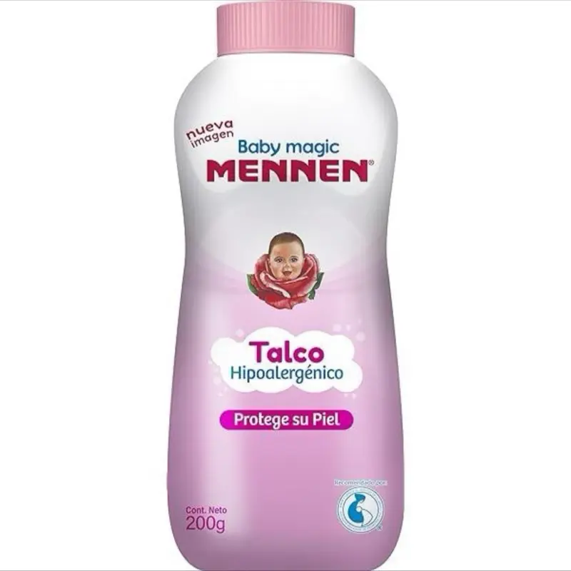 Mennen Baby Magic Powder 7.05oz / Talco para Bebé - Protective Talco for Baby's Skin, Recommended by Mexican Pediatric Society - Pastel, Body Care
