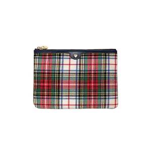 Stoney Clover Lane Small Pouch in Elevated Primary Plaid