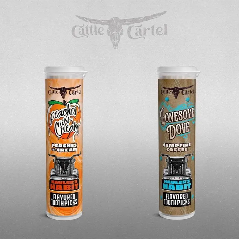 Haulers Habit - Flavored Toothpicks Dental Cleaning Kit Dental Accessories French Sweet Oral Peach Oral Care Supplies Smooth