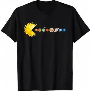Cotton(pure) Planetary System Star Eating Planets Sun Funny Astronomy T-Shirt